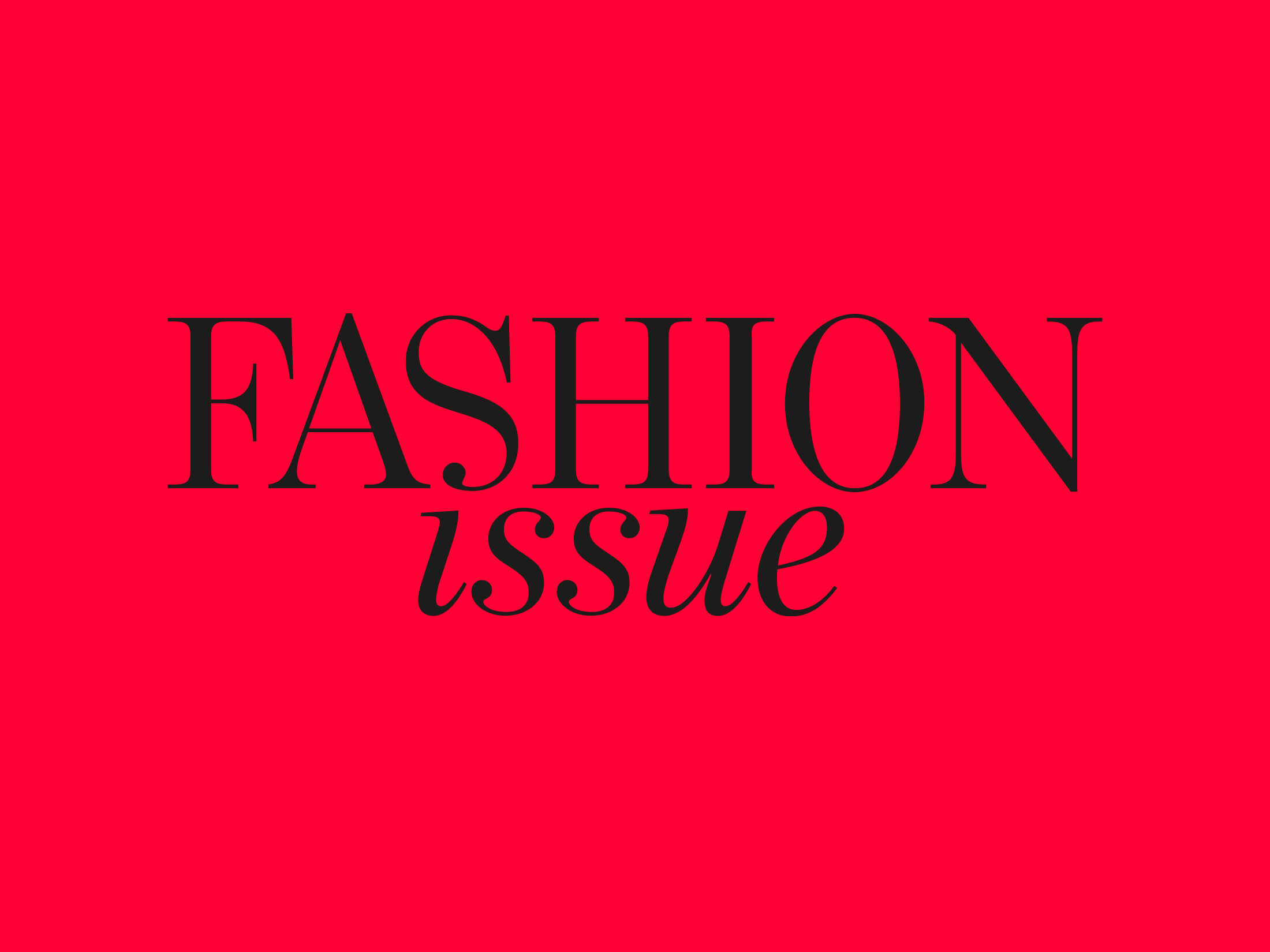 Fashion Issue logotype